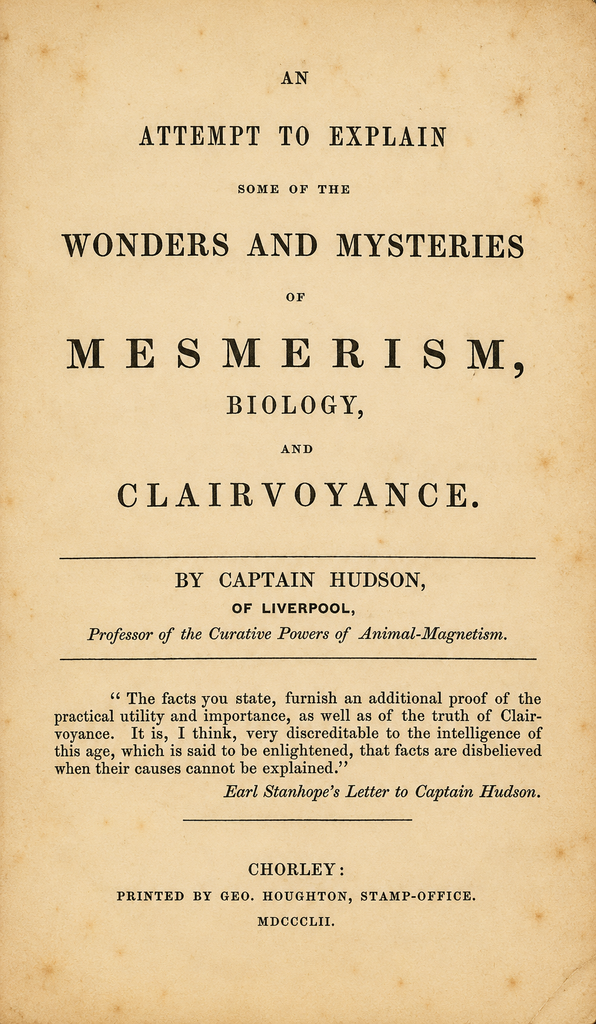 Book Cover of AN ATTEMPT TO EXPLAIN SOME OF THE WONDERS AND MYSTERIES OF MESMERISM, BIOLOGY, AND CLAIRVOYANCE