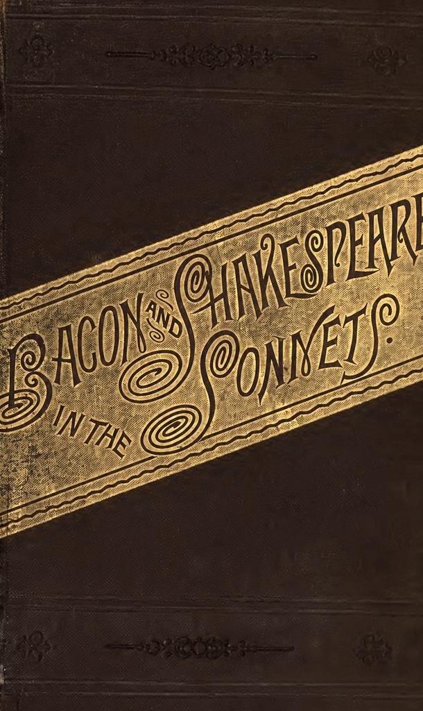 Book Cover of BACON AND SHAKESPEAKE IN THE SONNETS