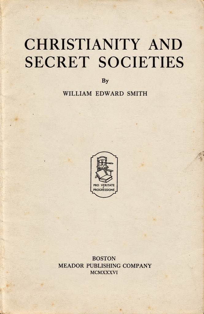 Book Cover of CHRISTIANITY AND SECRET SOCIETIES