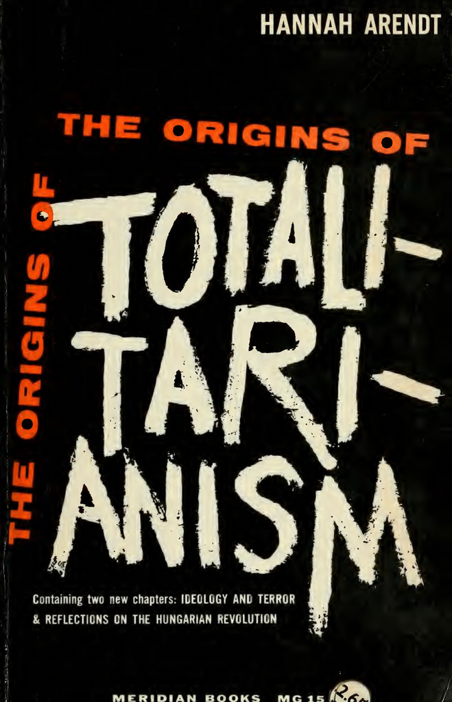 Book Cover of THE ORIGINS OF TOTALITARIANISM