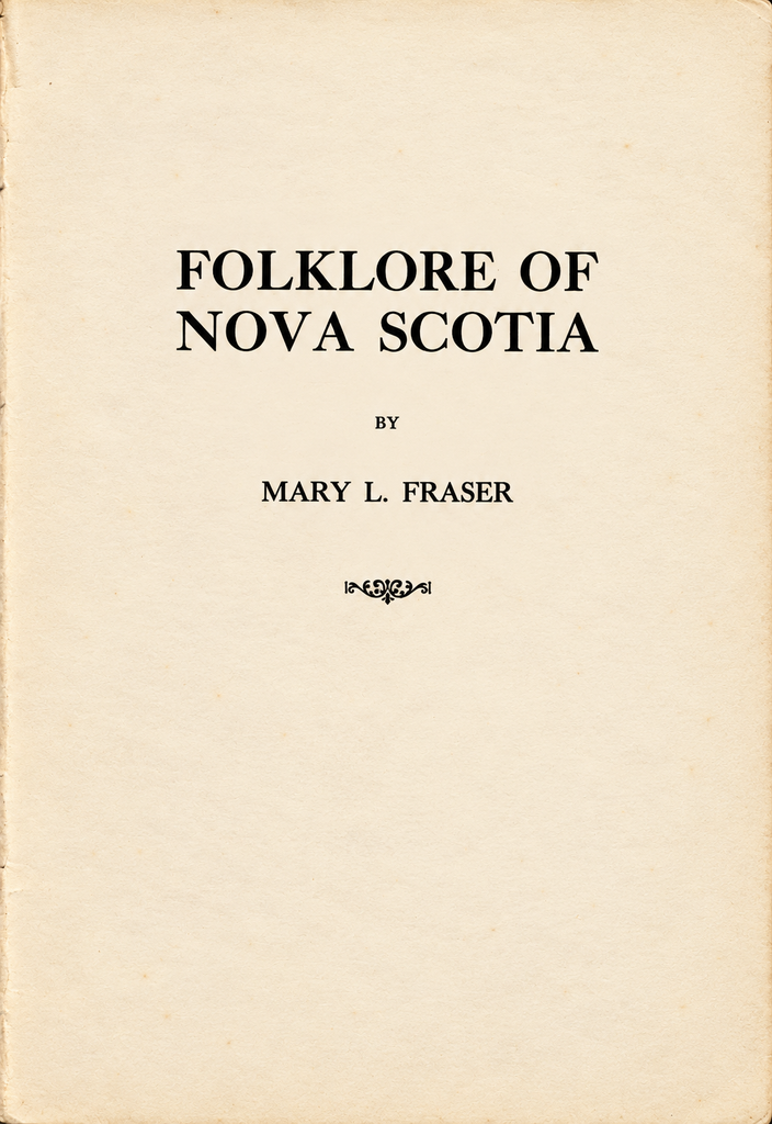 Book Cover of FOLKLORE OF NOVA SCOTIA