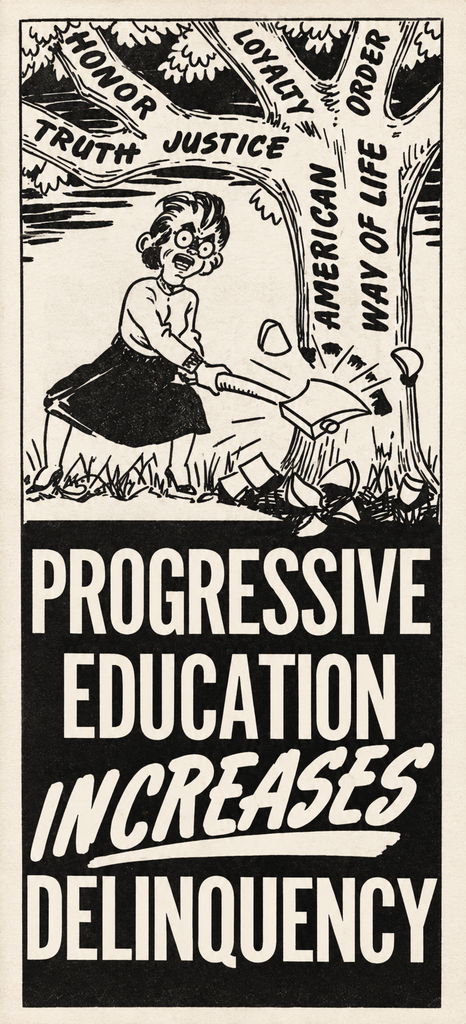 Book Cover of PROGRESSIVE EDUCATION INCREASES DELINQUENCY