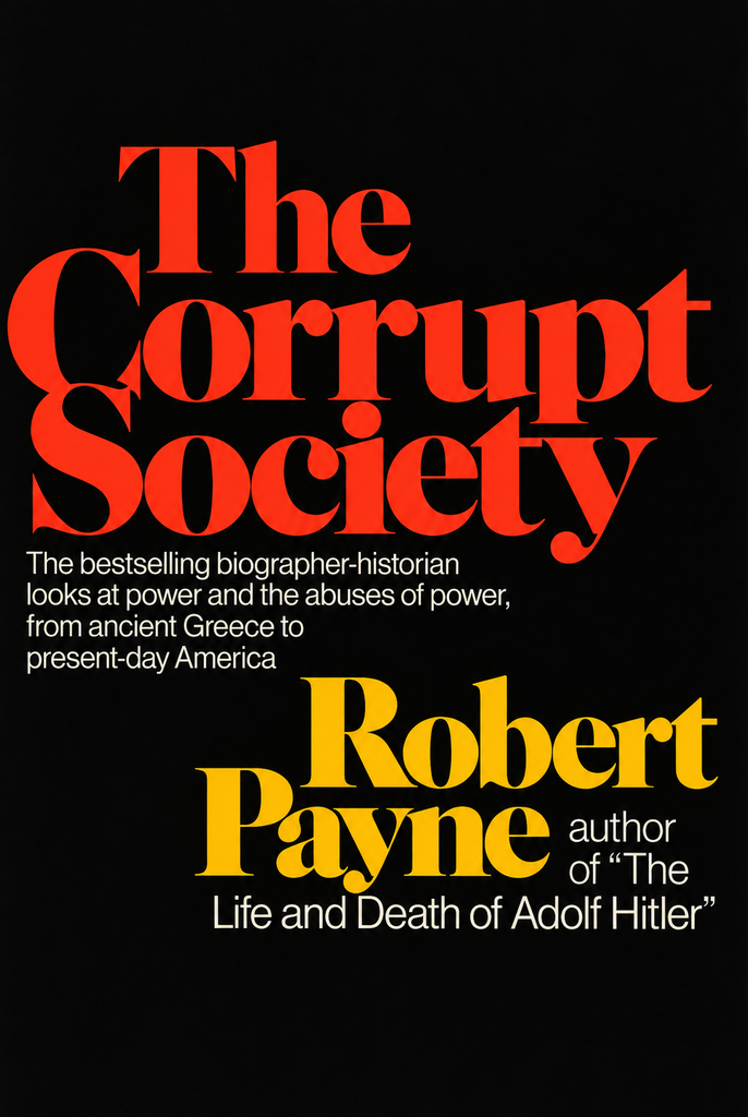 Book Cover of THE CORRUPT SOCIETY; FROM ANCIENT GREECE TO PRESENT-DAY AMERICA