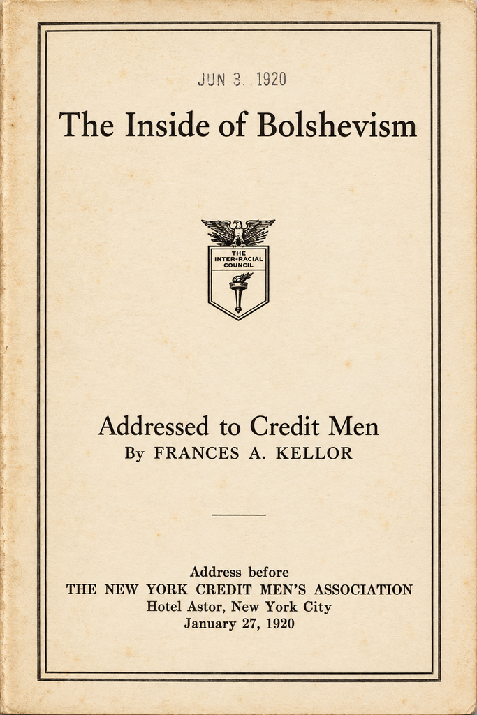 Book Cover of THE INSIDE OF BOLSHEVISM