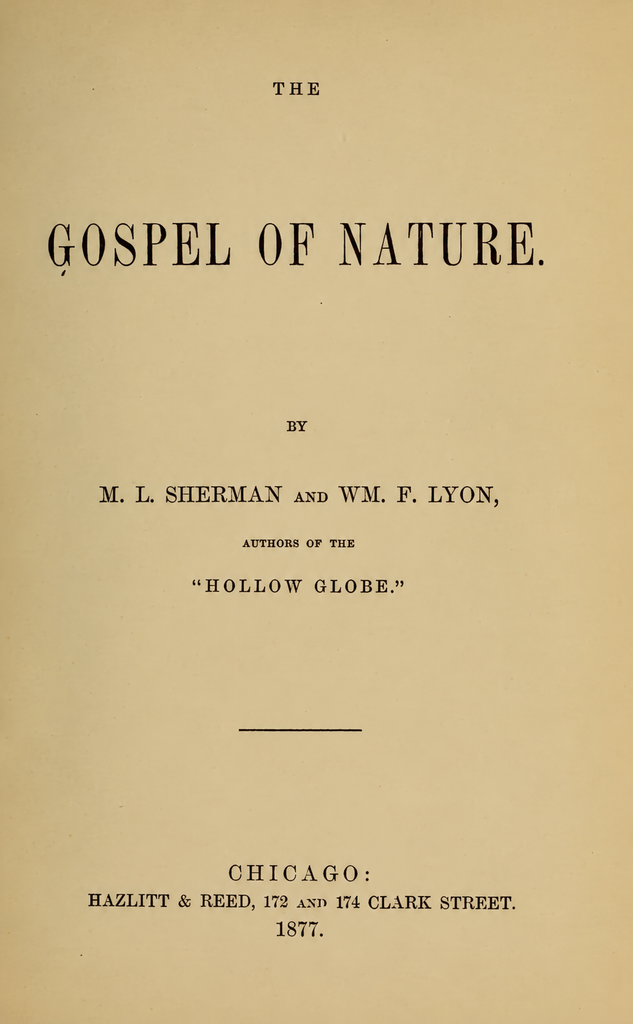 Book Cover of THE GOSPEL OF NATURE
