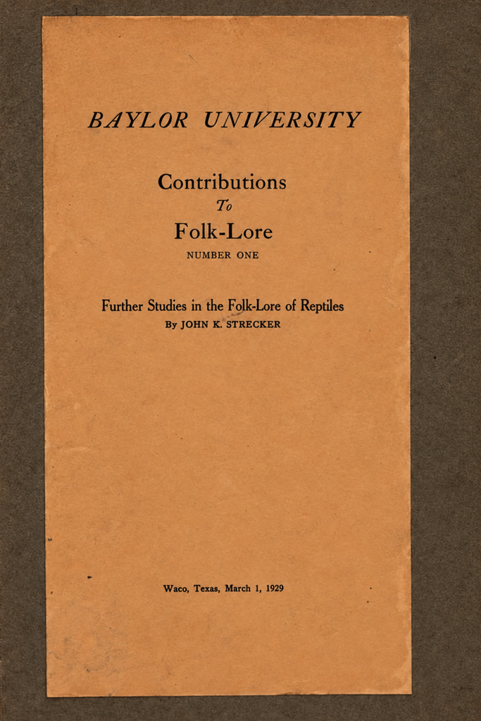 Book Cover of FURTHER STUDIES IN THE FOLK -LORE OF REPTILES