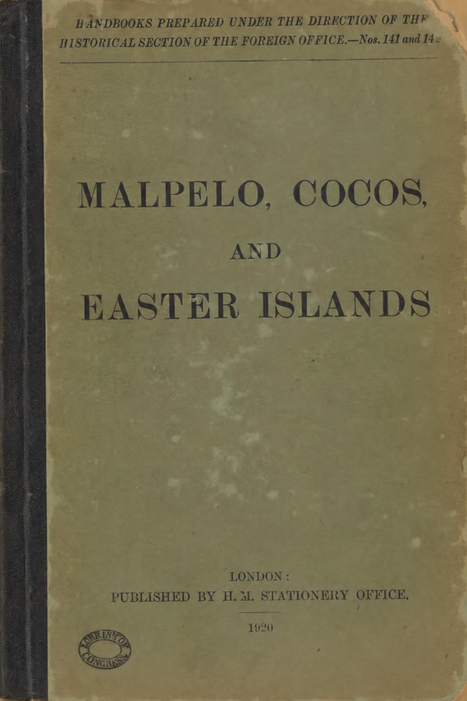 Book Cover of MALPELO, COCOS, AND EASTER ISLANDS