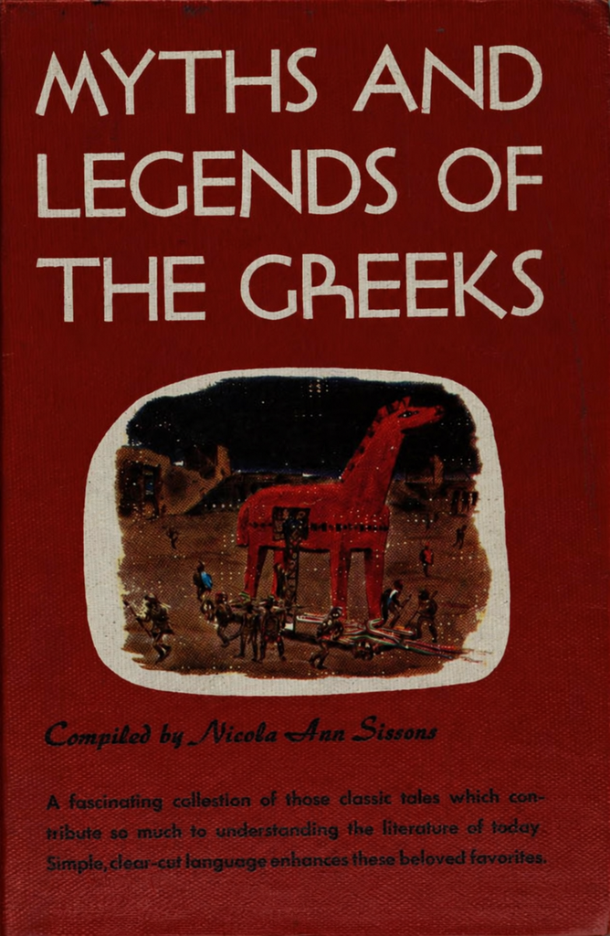 Book Cover of MYTHS AND LEGENDS OF THE GREEKS