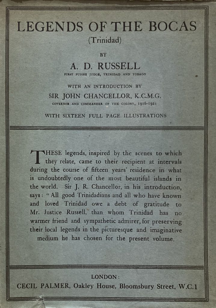 Book Cover of LEGENDS OF THE BOCAS, TRINIDAD
