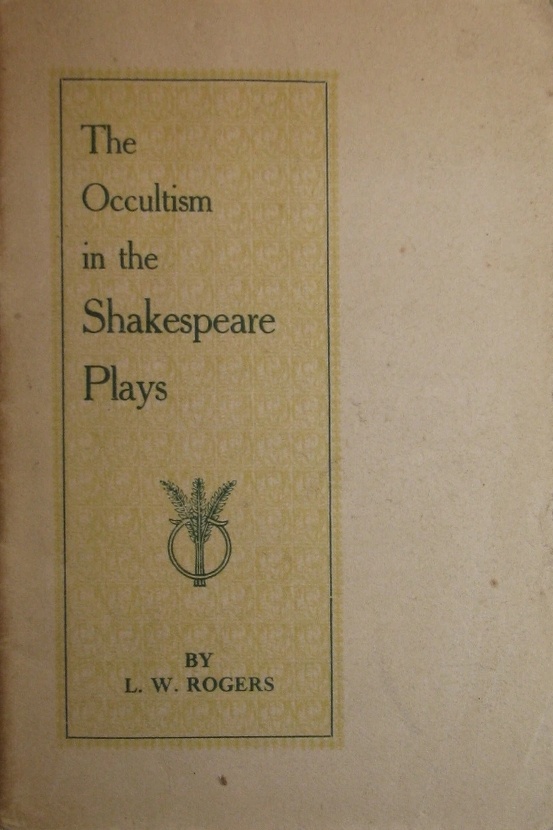 Book Cover of THE GHOSTS IN SHAKESPEARE: A STUDY OF THE OCCULTISM IN THE SHAKESPEARE PLAYS