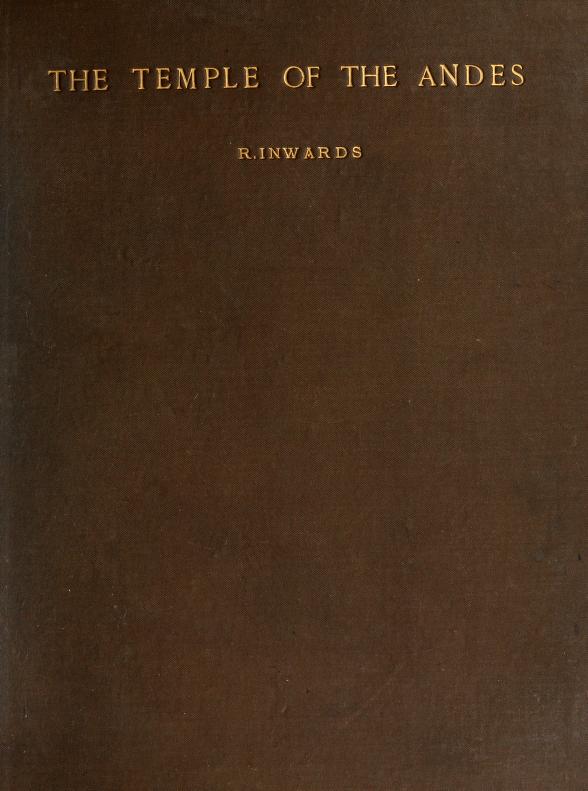 Book Cover of THE TEMPLE OF THE ANDES