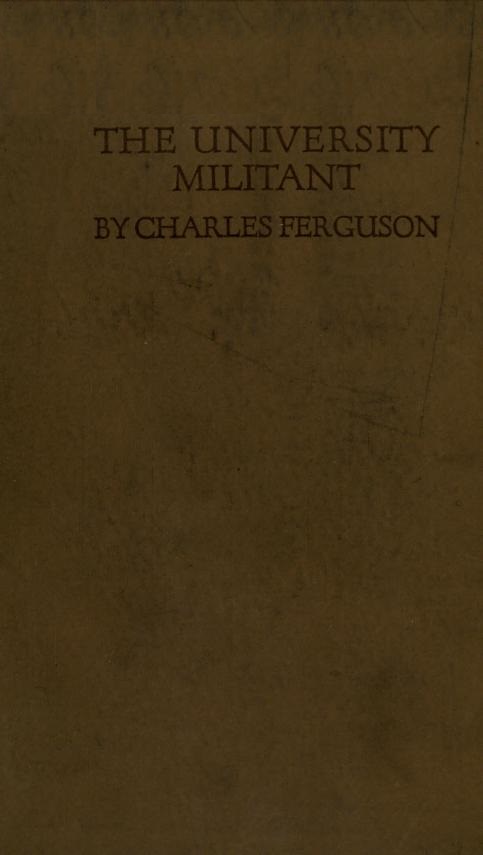 Book Cover of THE UNIVERSITY MILITANT
